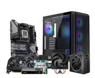 Desktop Polecany zestaw Ryzen 7 7800X3D/32GB/1TB/RX 9070 XT 16GB